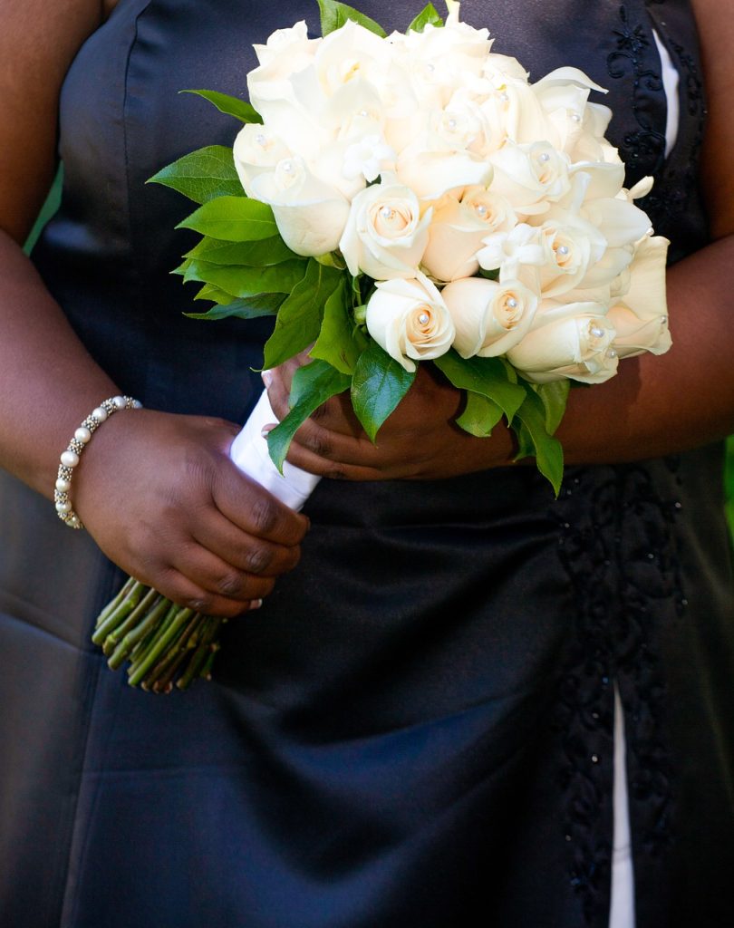 Black wedding gown