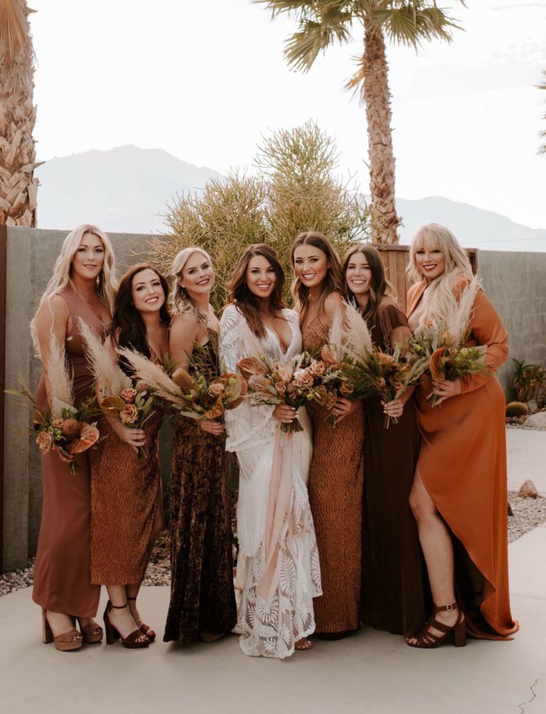 Brown wedding dresses